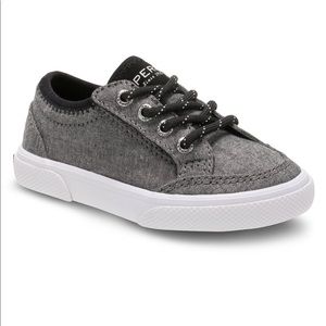 Sperry | Top Slider Chambray Deckfin Jr Sneaker 10